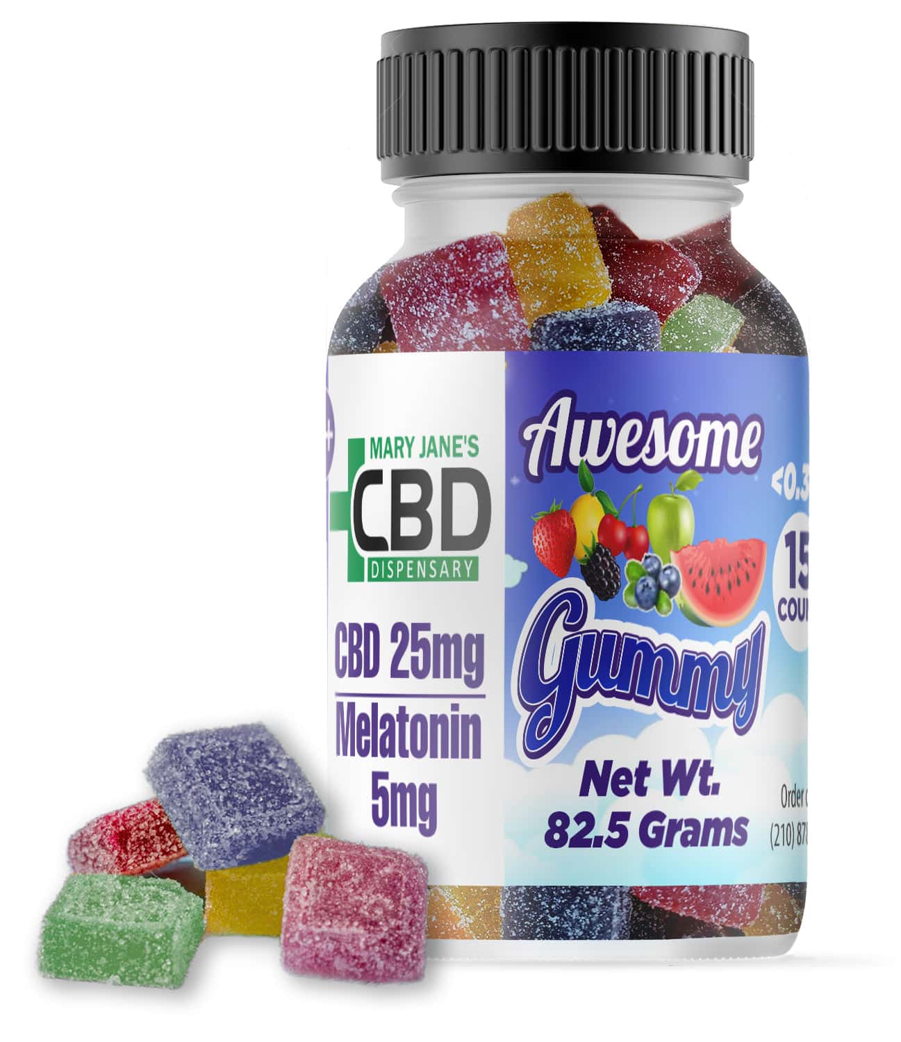 Mary Jane’s CBD Full Spectrum Gummies 15ct – 4 Flavors