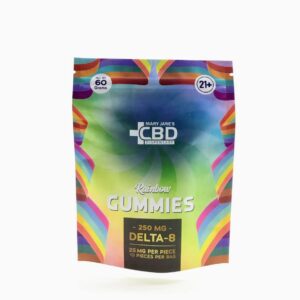 MJCBD Delta 8 Gummies 250MG 10ct RAINBOW