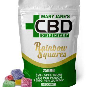 MJCBD Rainbow Squares 250mg