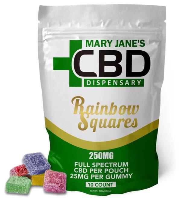 MJCBD Rainbow Squares 250mg