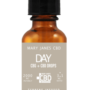 MJCBD Terpene Day CBD and CBG drops 3 and 1 mg ratio 2000mg potency