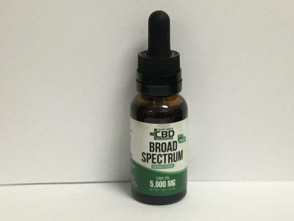 Mary Janes Broad Spectrum CBD Oil 5000mg Natural scaled 1