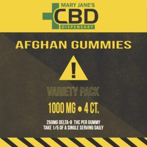 delta 8 Afghan Gummies 1000mg 4pieces front
