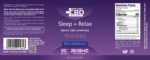 Sleep + Relax Cbn gummy label ()