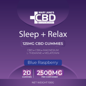 Sleep + Relax Cbn gummy label ()